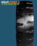 Solid Skid Steer Tires 12-16.5/ 33x12-20 Non-Directional