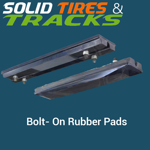 300mm Bolt-On Rubber Pad 101mm Pitch - Heavy Duty